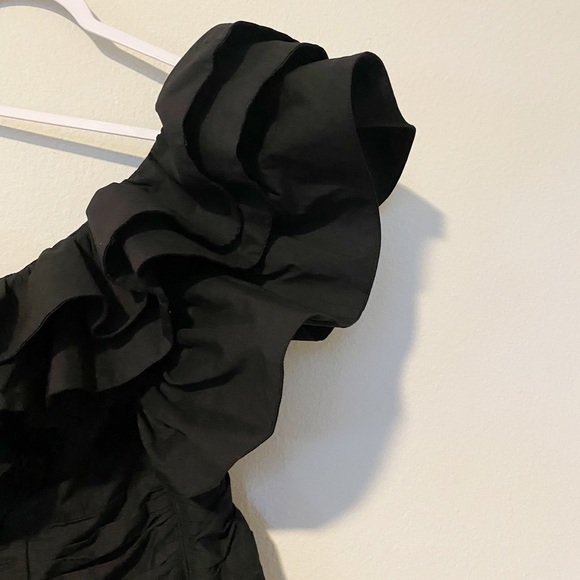 Anthropologie Celia B Kaia Dress One Shoulder Ruffle Mini Party Fall Sz XL NWT - Picture 7 of 14